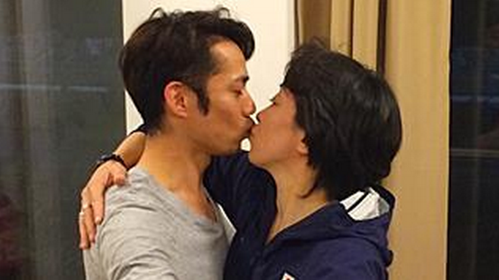 高橋大輔と橋本聖子のキス 高橋大輔と橋本聖子のキス