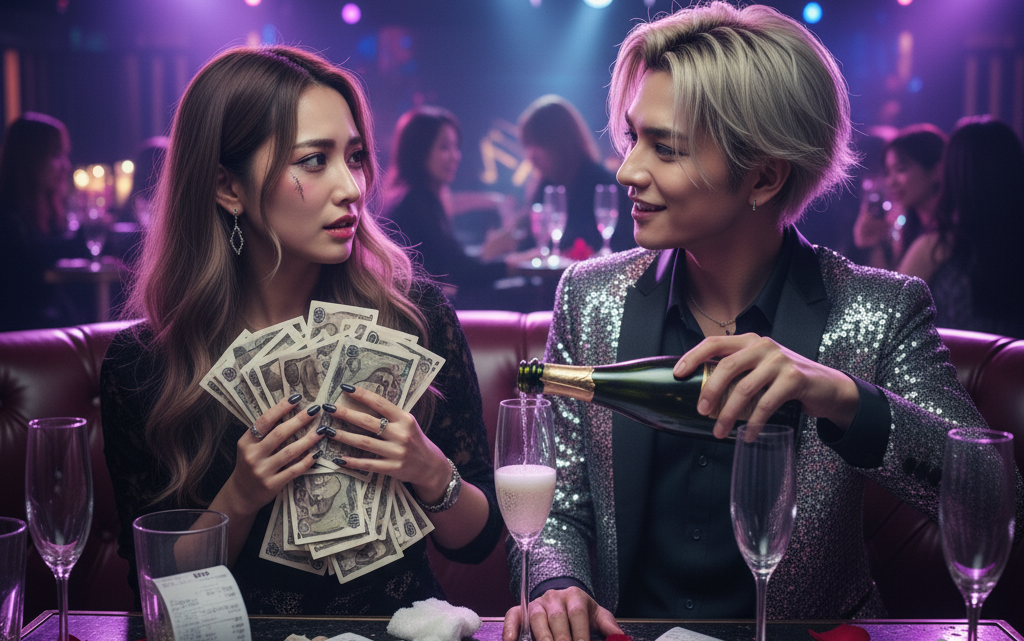 ホスト通いする女性 ホスト通いする女性