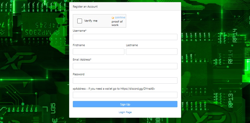 Register Account